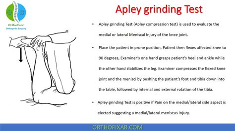 apley's compression test|apley's grinding test.